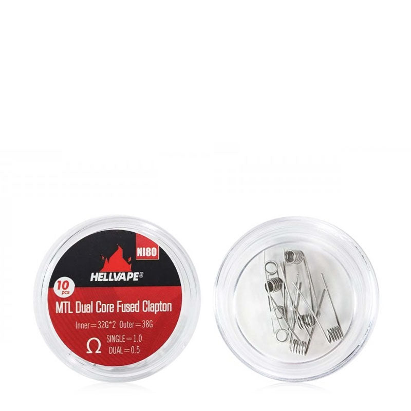 Hellvape Fused Clapton Coils Ni80 MTL Dual Core 1 ohm