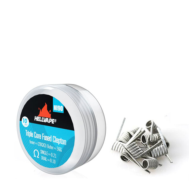 Hellvape Fused Clapton Coils Ni90 Triple Core 0 21 ohm