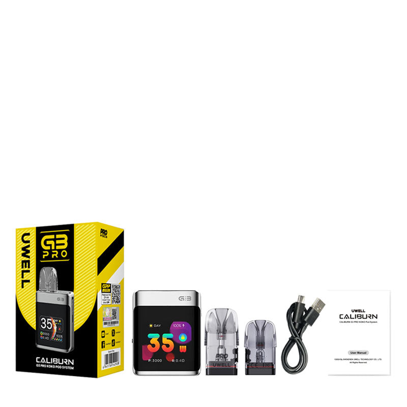 Uwell Caliburn G3 Pro KOKO Pod Kit Package