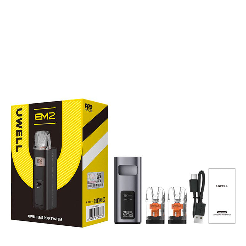 Uwell EM2 Pod Kit Package Contents