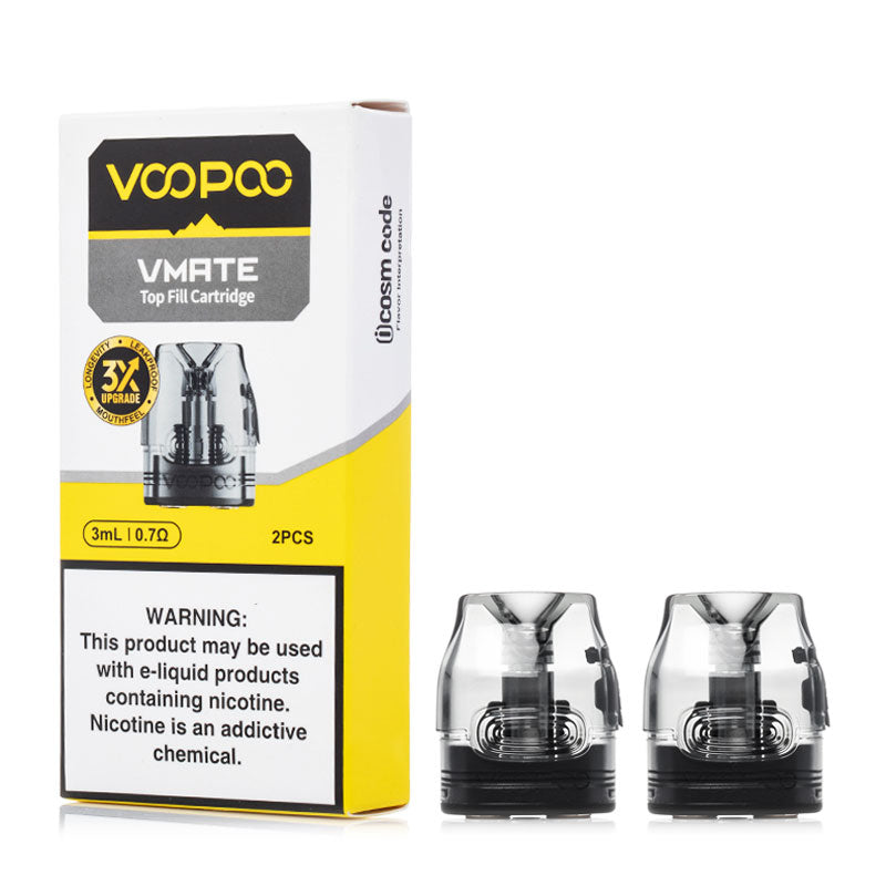 VOOPOO Vmate V3 Top Fill Replacement Pods 2 Pack