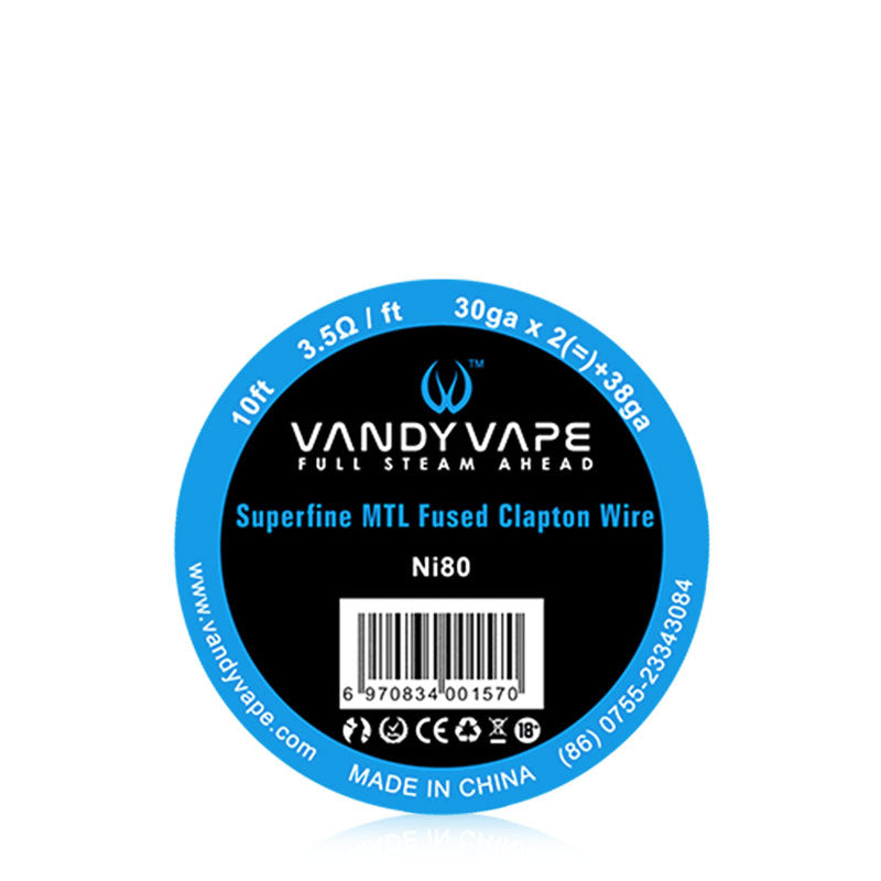 Vandy Vape Superfine MTL Clapton Wire Ni80 3 5 ohm ft